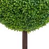 Artificial Boxwood Plant with Pot Ball Shaped Green 28" - Green