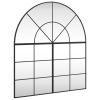 Wall Mirror Black 39.4"x43.3" Arch Iron - Black