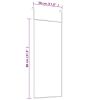 Door Mirror Gold 11.8"x31.5" Glass and Aluminum - Gold