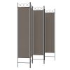 5-Panel Room Divider Anthracite 78.7"x86.6" Fabric - Anthracite