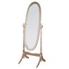 Traditional Queen Anna Style Wood Floor Cheval Mirror, Gold Finish - as Pic