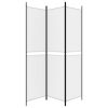 3-Panel Room Divider White 59.1"x78.7" Fabric - White