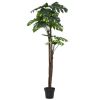 Artificial Monstera Plant with Pot 67" Green - Green