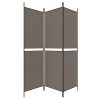 3-Panel Room Divider Anthracite 59.1"x70.9" Fabric - Anthracite