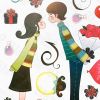 First Kiss - Large Wall Decals Stickers Appliques Home Decor - HEMU-XS-045