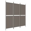 3-Panel Room Divider Anthracite 59.1"x70.9" Fabric - Anthracite