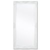 Wall Mirror Baroque Style 47.2"x23.6" White - White