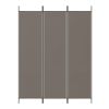 3-Panel Room Divider Anthracite 59.1"x78.7" Fabric - Anthracite