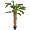 Artificial Banana Tree with Pot 98.4" Green - Green