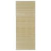 Rectangular Natural Bamboo Rug 31.5"x78.7" - Beige