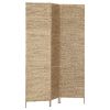 3-Panel Room Divider 45.7"x63" Water Hyacinth - Brown