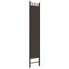 4-Panel Room Divider Brown 63"x86.6" Fabric - Brown