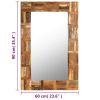 Wall Mirror Solid Reclaimed Wood 23.6"x35.4" - Brown