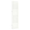 3-Panel Room Divider White 47.2"x70.9" Steel - White