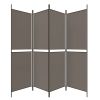 4-Panel Room Divider Anthracite 78.7"x70.9" Fabric - Anthracite