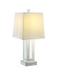 ACME Noralie Table Lamp, Mirrored & Faux Stones 40223 - as Pic