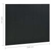 5-Panel Room Divider Black 78.7"x70.9" Steel - Black