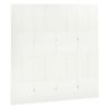 4-Panel Room Divider White 63"x70.9" Steel - White