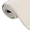 Shaggy Rug Cream White 7'x9' Polyester - Cream