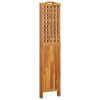 3-Panel Room Divider 47.8"x0.8"x70.9" Solid Wood Acacia - Brown