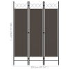 3-Panel Room Divider Anthracite 47.2"x70.9" - Anthracite