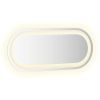 LED Bathroom Mirror 23.6"x9.8" Oval - Transparent