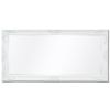 Wall Mirror Baroque Style 47.2"x23.6" White - White