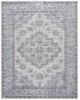 Calanthe Gray, Blush, Blue, Ivory Viscose Area Rug 5x8 - as Pic