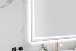 48x 48Inch LED Mirror Bathroom Vanity Mirror with Back Light, Wall Mount Anti-Fog Memory Large Adjustable Vanity Mirror - as Pic