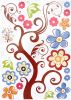 Flower Tree - Large Wall Decals Stickers Appliques Home Decor - HEMU-HL-5830