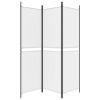 3-Panel Room Divider White 59.1"x70.9" Fabric - White