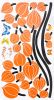 Autumn Leaves - Wall Decals Stickers Appliques Home Decor - HEMU-HL-1263