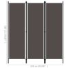 3-Panel Room Divider Anthracite 59.1"x70.9" - Anthracite