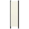 3-Panel Room Divider Cream White 59.1"x70.9" - White