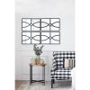 16" x 23" Rectangular Wooden Wall Mirror with Antique Black Frame, Vertical or Horizontal Home Decor for Living Room, Set of 2 - as Pic