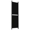 5-Panel Room Divider Black 98.4"x70.9" Fabric - Black