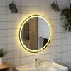 LED Bathroom Mirror 27.6" Round - Transparent