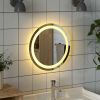 LED Bathroom Mirror 15.7" Round - Transparent