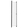 5-Panel Room Divider White 98.4"x86.6" Fabric - White