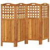 4-Panel Room Divider 63.8"x0.8"x45.3" Solid Wood Acacia - Brown