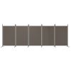 5-Panel Room Divider Anthracite 170.5"x70.9" Fabric - Anthracite