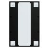 Wall Mirror Black 23.6"x15.7" Metal - Black