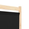 5-Panel Room Divider Black 78.7"x66.9"x1.6" Fabric - Black