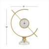 The Novogratz 16" Gold Metal Clock with Acrylic Base - The Novogratz