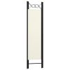 3-Panel Room Divider Cream White 47.2"x70.9" - White