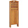 4-Panel Room Divider 63.8"x0.8"x45.3" Solid Wood Acacia - Brown