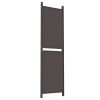 5-Panel Room Divider Brown 98.4"x70.9" Fabric - Brown