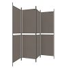 4-Panel Room Divider Anthracite 78.7"x70.9" Fabric - Anthracite