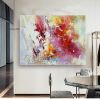 Hand oil painting Wall Art Canvas Prints Painting Artwork Picture Abstract Knife Painting Red Seascape Home Decoration - 100X150cm