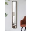 47" x 8" Full Length Mirror with Antique Gold Metal Frame, Long Mirror for Hallway Living Room Bedroom Bathroom - as Pic